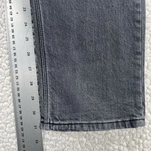 Volcom Jeans Mens 30x31 Gray Solver Modern Straight Denim Casual Preppy Logo